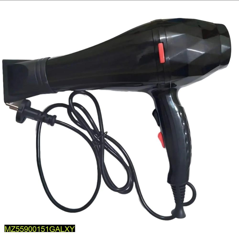 Fast Drying Hair Dryer Black ABS Plastic