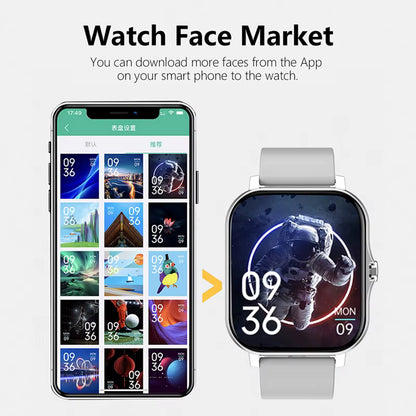 Sport Smart Watch Fitness Clock Health Monitor Waterproof Smartwatch Bluetooth Call Watches for Men Women IOS Android Phone 2026
