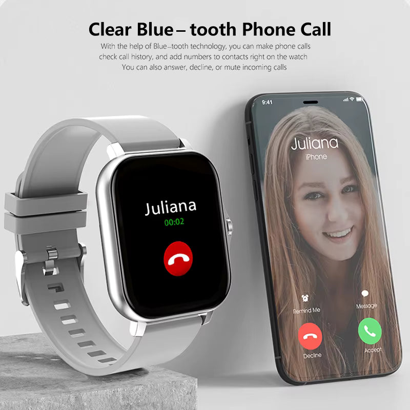Sport Smart Watch Fitness Clock Health Monitor Waterproof Smartwatch Bluetooth Call Watches for Men Women IOS Android Phone 2026