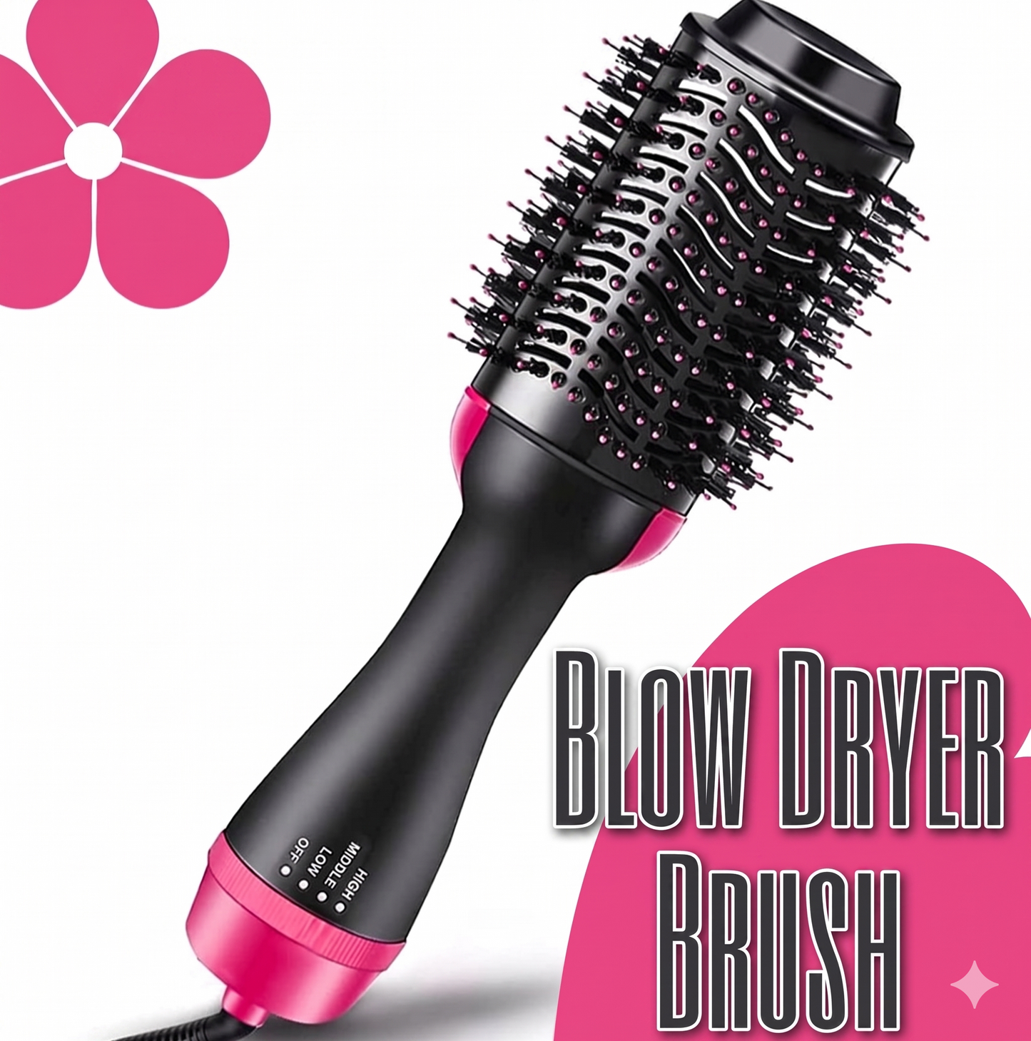 Professional One Step Hot Air Brush | 3-in-1 Dryer, Straightener & Volumizer for Effortless Styling