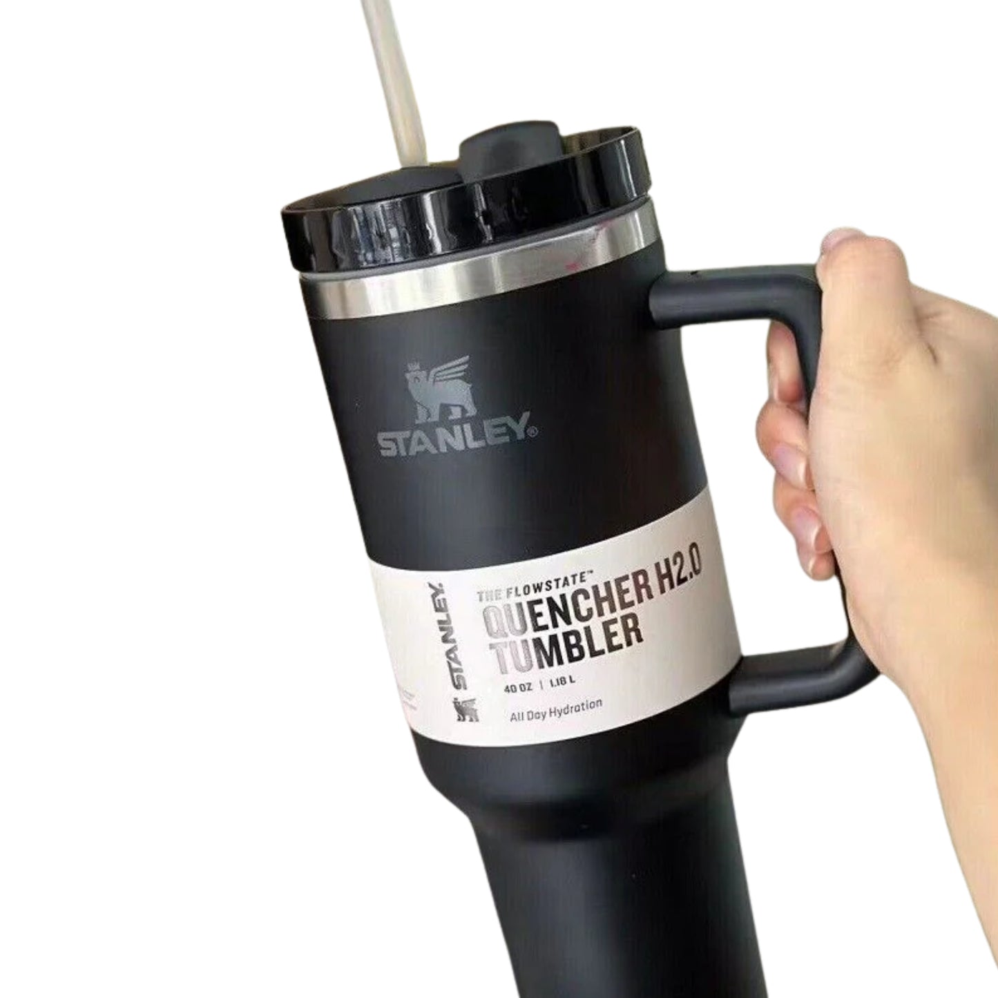 Light Blue Stanley 40 Oz Stainless Steel Tumbler | Leak-Proof Vacuum Insulated Travel Mug | Hot & Cold
