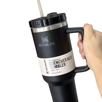 Light Blue Stanley 40 Oz Stainless Steel Tumbler | Leak-Proof Vacuum Insulated Travel Mug | Hot & Cold