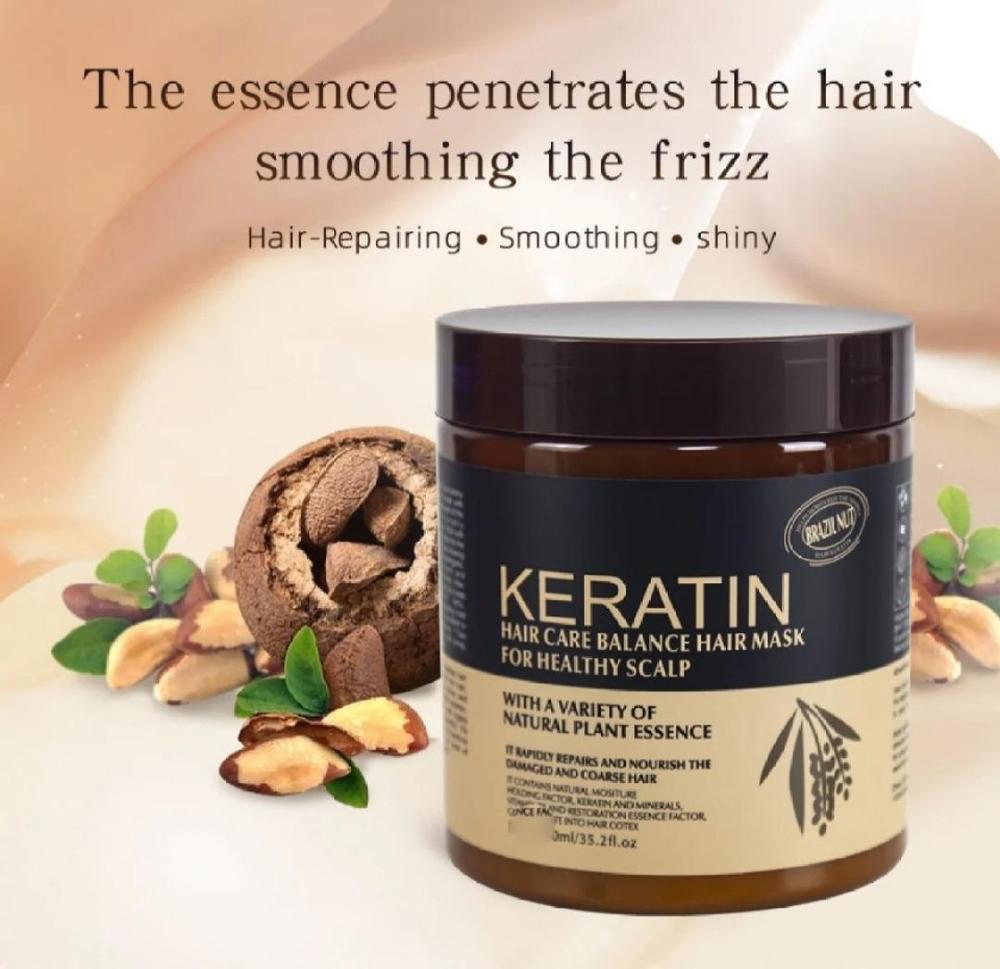 Brazil Nut Keratin Hair Mask 500ml | Nourishing, Strengthening & Smoothing Hair Treatment