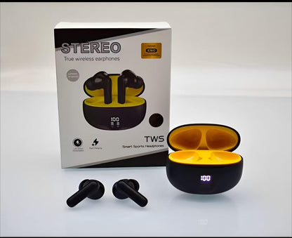 TWS Gaming Earbuds Bluetooth 5.3 with Display & Noise Cancellation