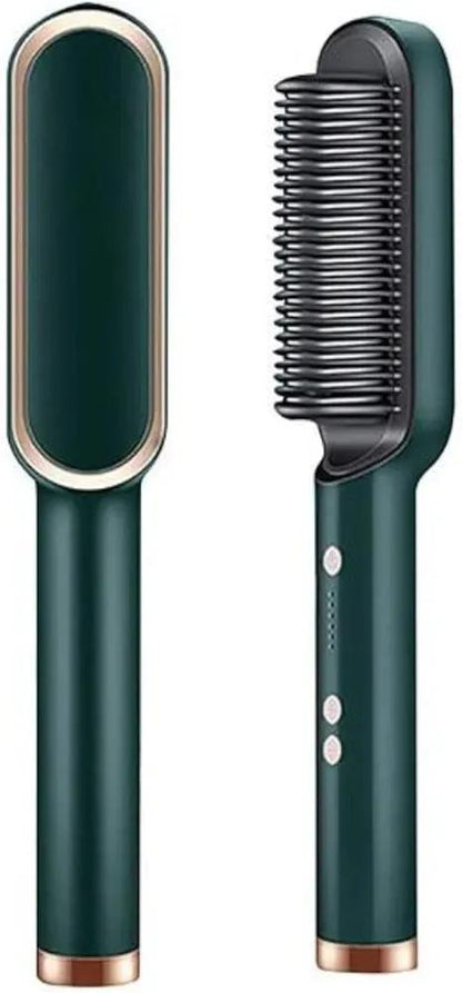 Corded Hair Dryer Brush Green Black Salon Quality Fast Drying