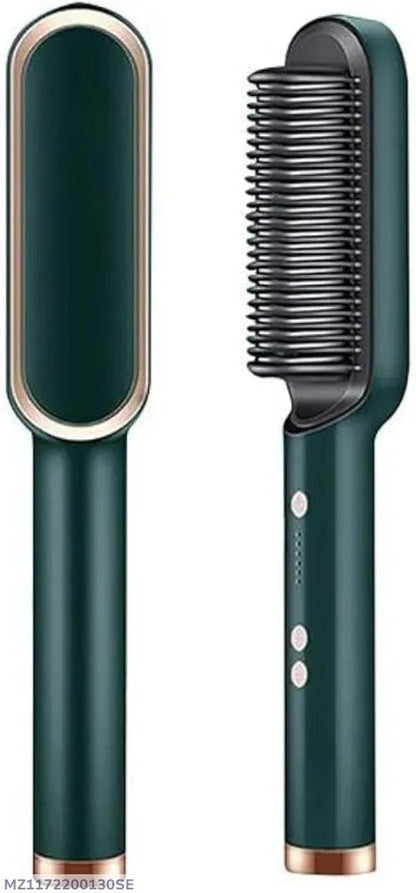 Corded Hair Dryer Brush Green Black Salon Quality Fast Drying