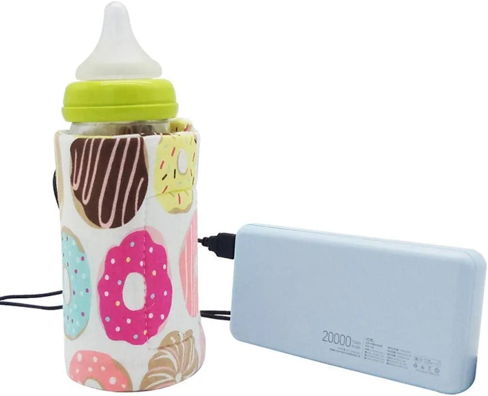 USB Milk Bottle Warmer for Babies Pink Blue Portable Warmers