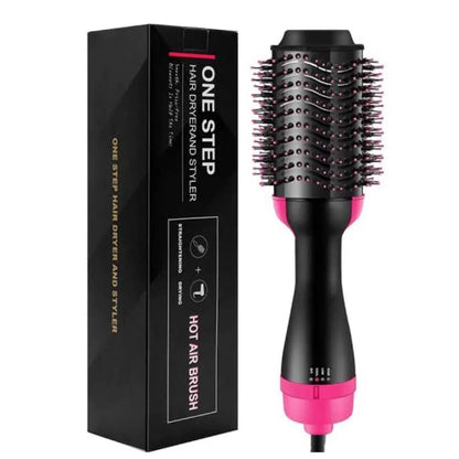 Professional One Step Hot Air Brush | 3-in-1 Dryer, Straightener & Volumizer for Effortless Styling