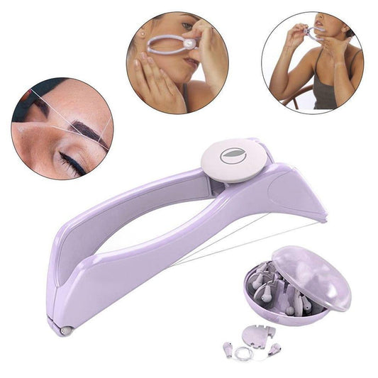 Sipne Face and Body Hair Threading System | Cotton Threading Device for Eyebrows Face & Body | Random Color