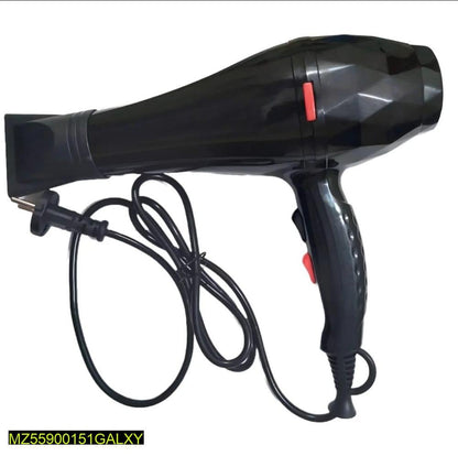 Fast Drying Hair Dryer Black ABS Plastic