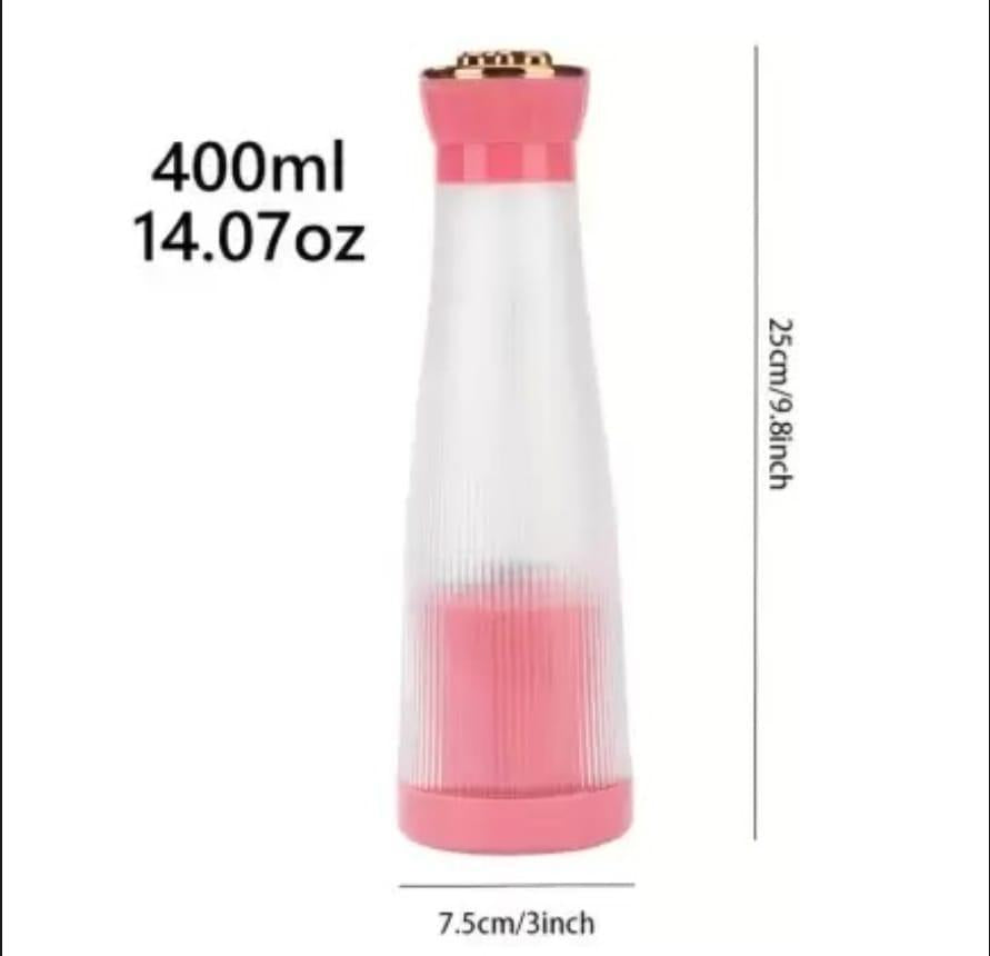 Portable Manual Fruit Juicer Bottle 400ml Multicolor