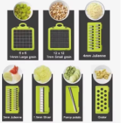 14-in-1 Mandoline Slicer & Vegetable Chopper | Multifunctional Food Cutter & Grater