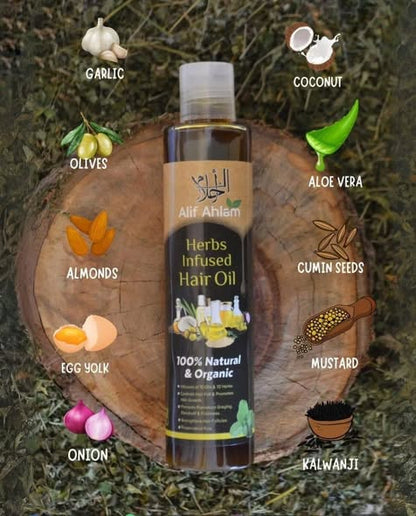 Alif Ahlam Herbs Infused Hair Oil