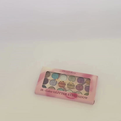 Mocallure 18 Color Glitter Kit | High-Pigment Sparkle Palette for Eyes, Lips & Face Makeup