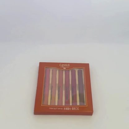 Hengfang Matte Dream Lipstick Set – 6-Piece Long-Lasting Nude Shades | Waterproof, Smooth Finish